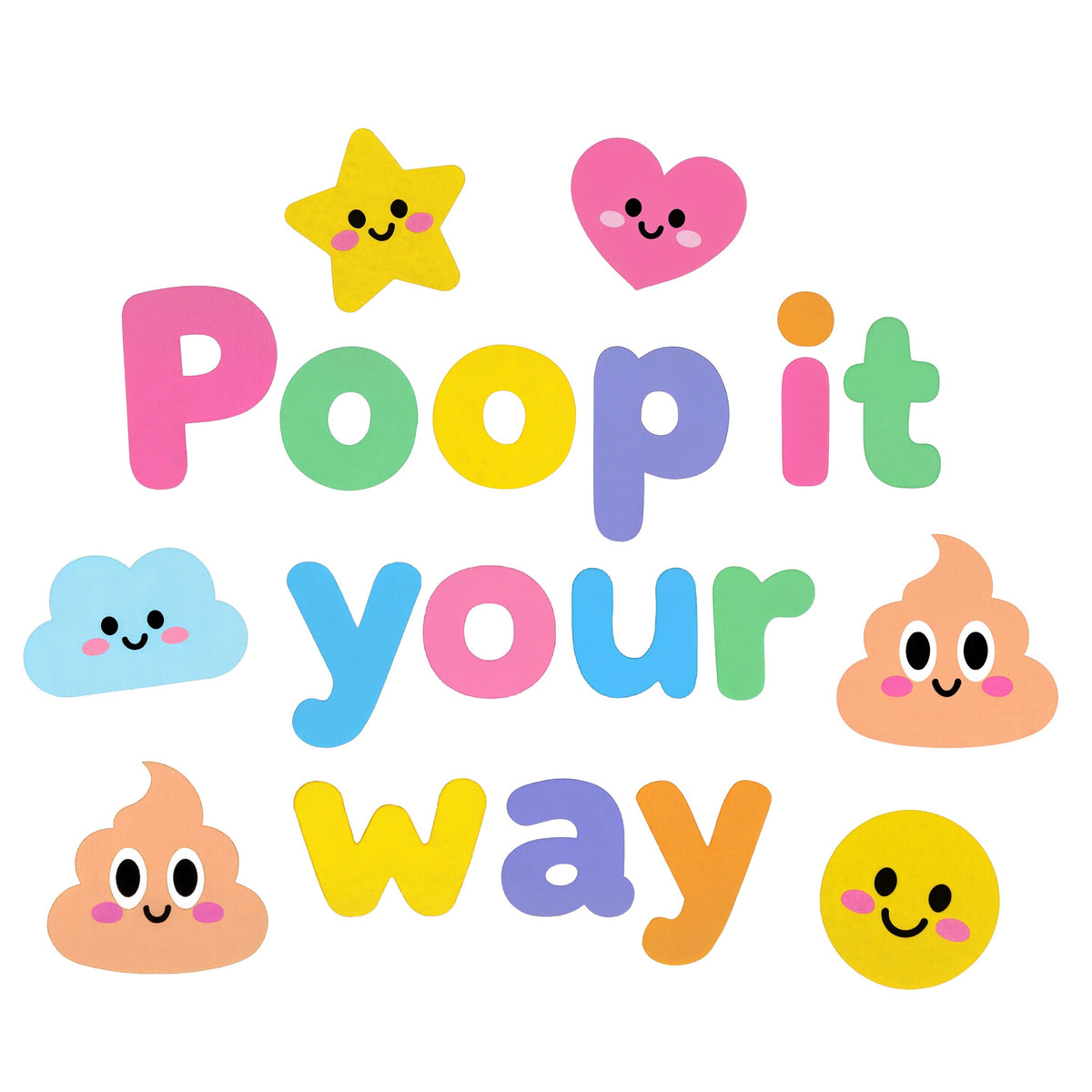 Organic cotton baby onesie – Poop it your way