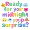 Organic cotton baby onesie – Ready for your midnight poop surprise?