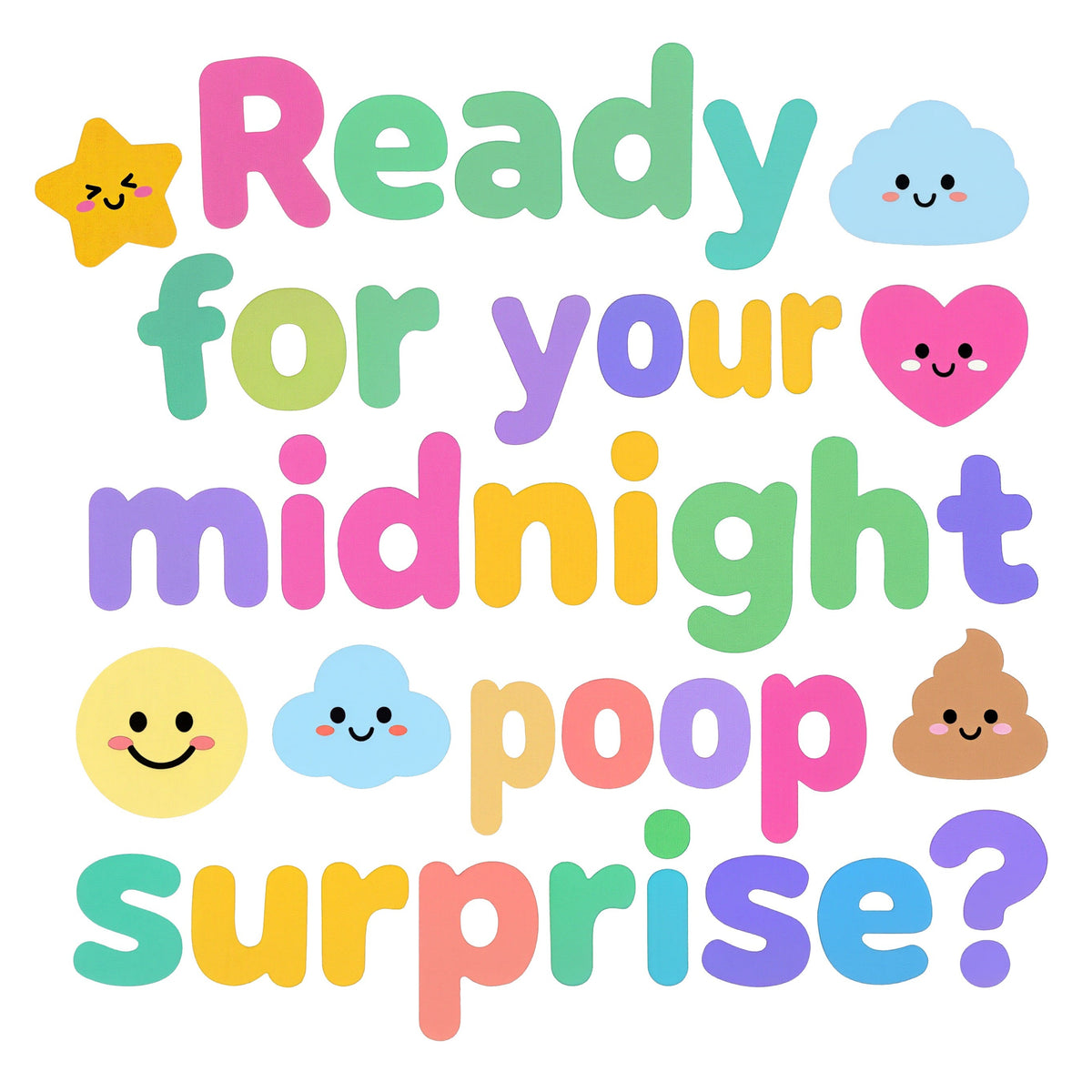 Organic cotton baby onesie – Ready for your midnight poop surprise?