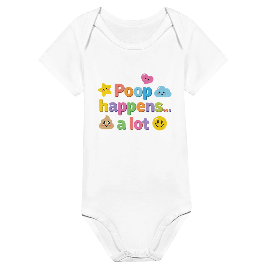 Organic cotton baby onesie – Poop happens... a lot