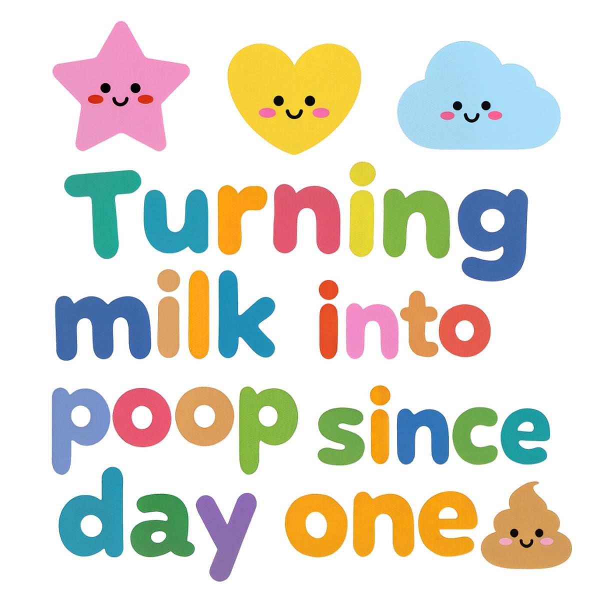 Organic cotton baby onesie – Turning milk into poop since day one
