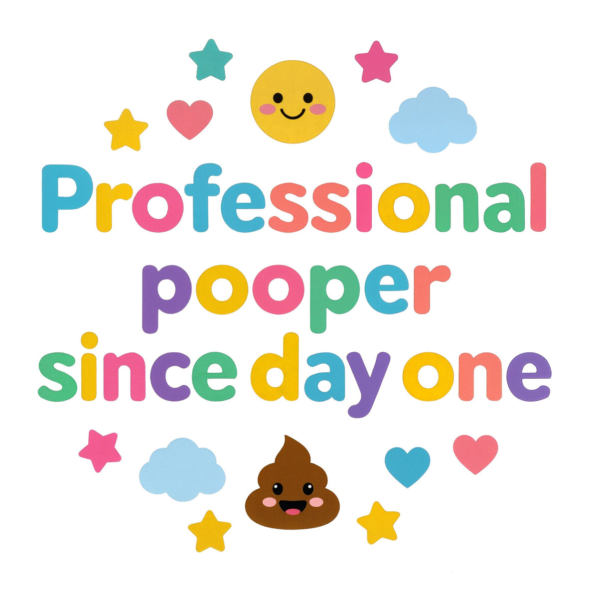 Organic cotton baby onesie – Professional pooper since day one