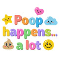Organic cotton baby onesie – Poop happens... a lot