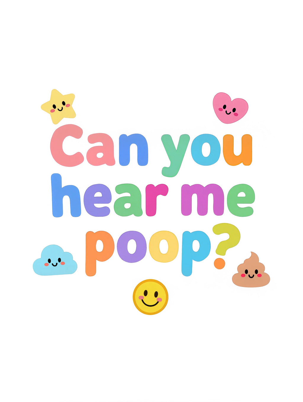 Can you hear me poop? - Baby short-sleeve bodysuit made from organic cotton