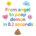 Baby Strampler aus 100 % Bio-Baumwolle – From angel to poop demon in 0.2 seconds