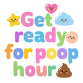 Baby Strampler aus 100 % Bio-Baumwolle – Get ready for poop hour
