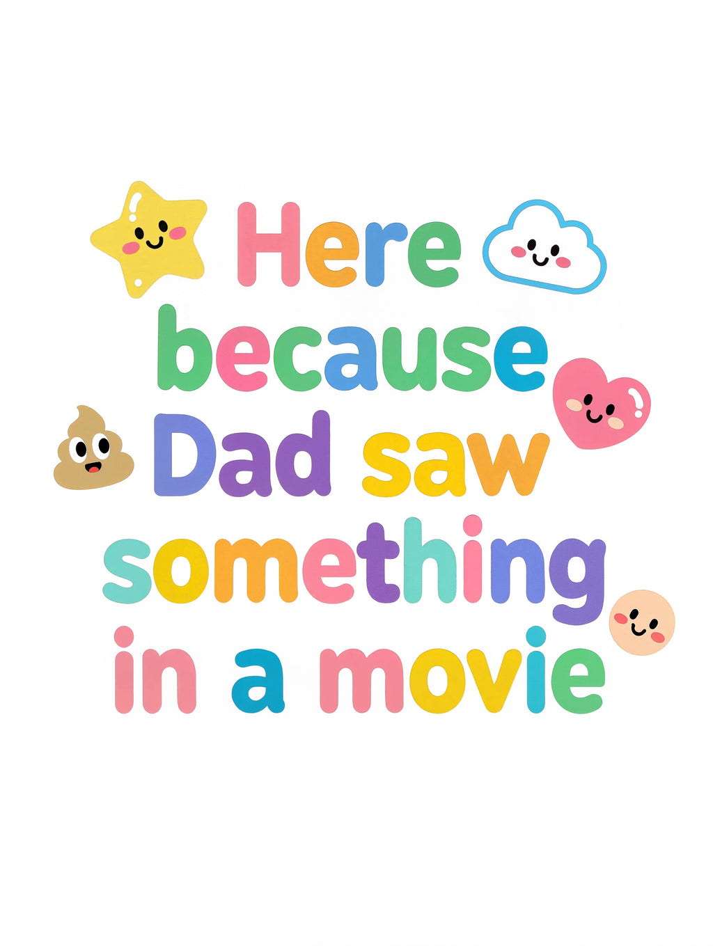 Here because Dad saw something in a movie - Baby-Kurzarmbody aus Bio-Baumwolle