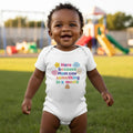 Here because Mom saw something in a movie - Baby short-sleeve bodysuit made from organic cotton