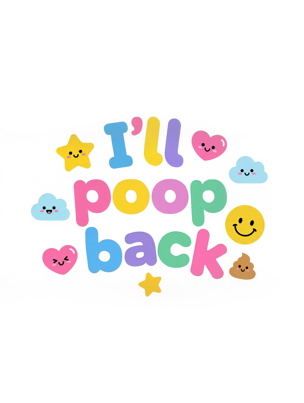 Baby Strampler aus 100 % Bio-Baumwolle – I'll poop back