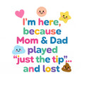 Baby Strampler aus 100 % Bio-Baumwolle – I'm here because Mom & Dad played "just the tip"... and lost