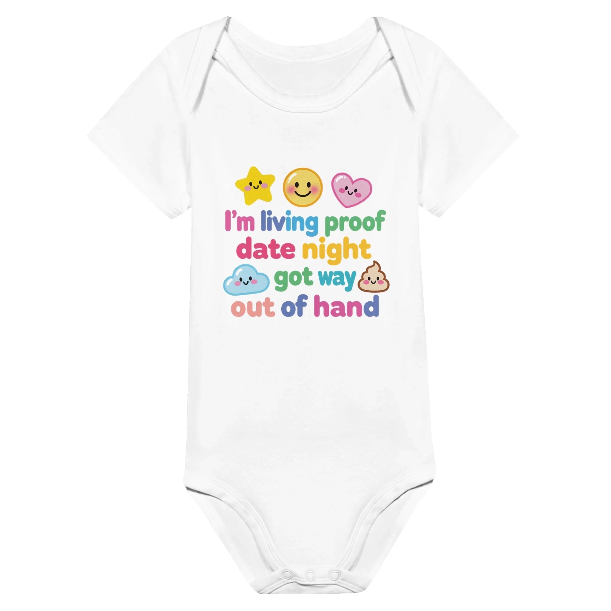 I'm living proof date night got way out of hand - Baby-Kurzarmbody aus Bio-Baumwolle