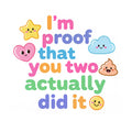 Baby Strampler aus 100 % Bio-Baumwolle – I'm proof that you two actually did it