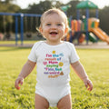 I'm the result of Mom saying "Fine, but no weird stuff" - Baby short-sleeve bodysuit made from organic cotton