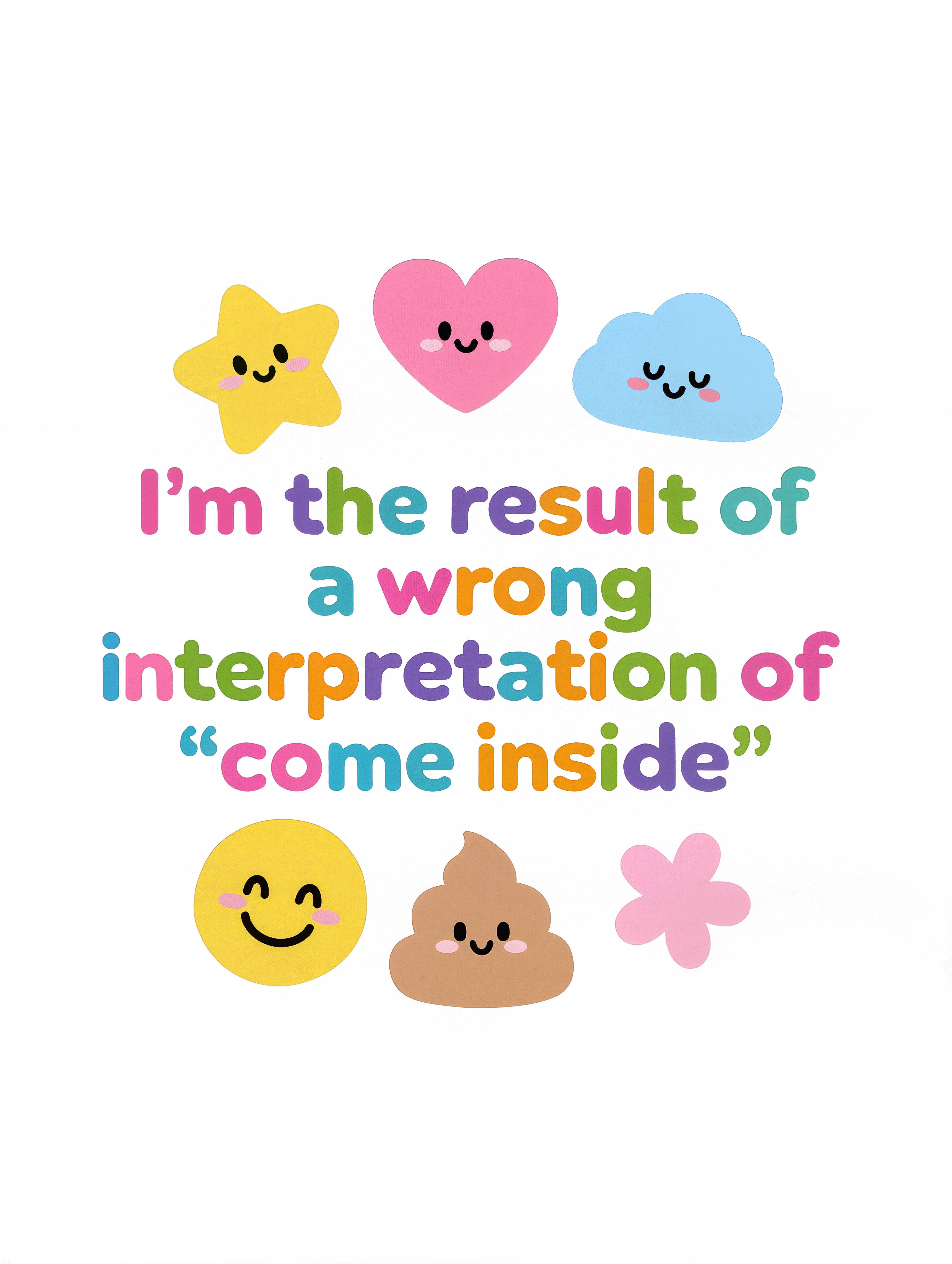 Baby Strampler aus 100 % Bio-Baumwolle – I'm the result of a wrong interpretation of "come inside"