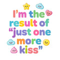 Baby Strampler aus 100 % Bio-Baumwolle – I'm the result of "just one more kiss"