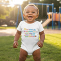 I'm what happens when you mix wine with no self control - Baby short-sleeve bodysuit made from organic cotton
