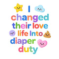 Baby Strampler aus 100 % Bio-Baumwolle – I changed their love life into diaper duty