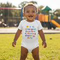 I changed their love life into diaper duty - Baby short-sleeve bodysuit made from organic cotton