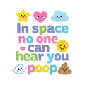 Baby Strampler aus 100 % Bio-Baumwolle – In space no one can hear you poop