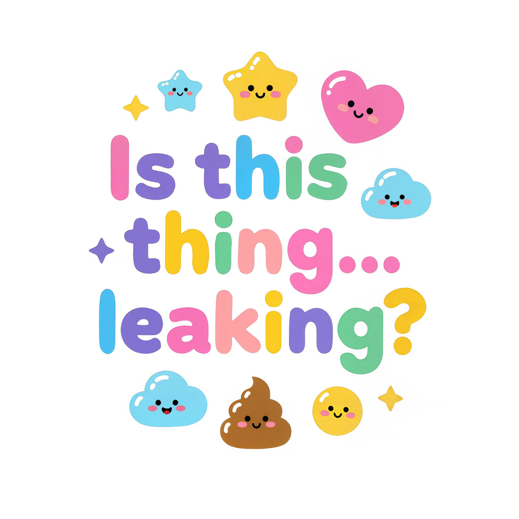 Baby Strampler aus 100 % Bio-Baumwolle – Is this thing... leaking?