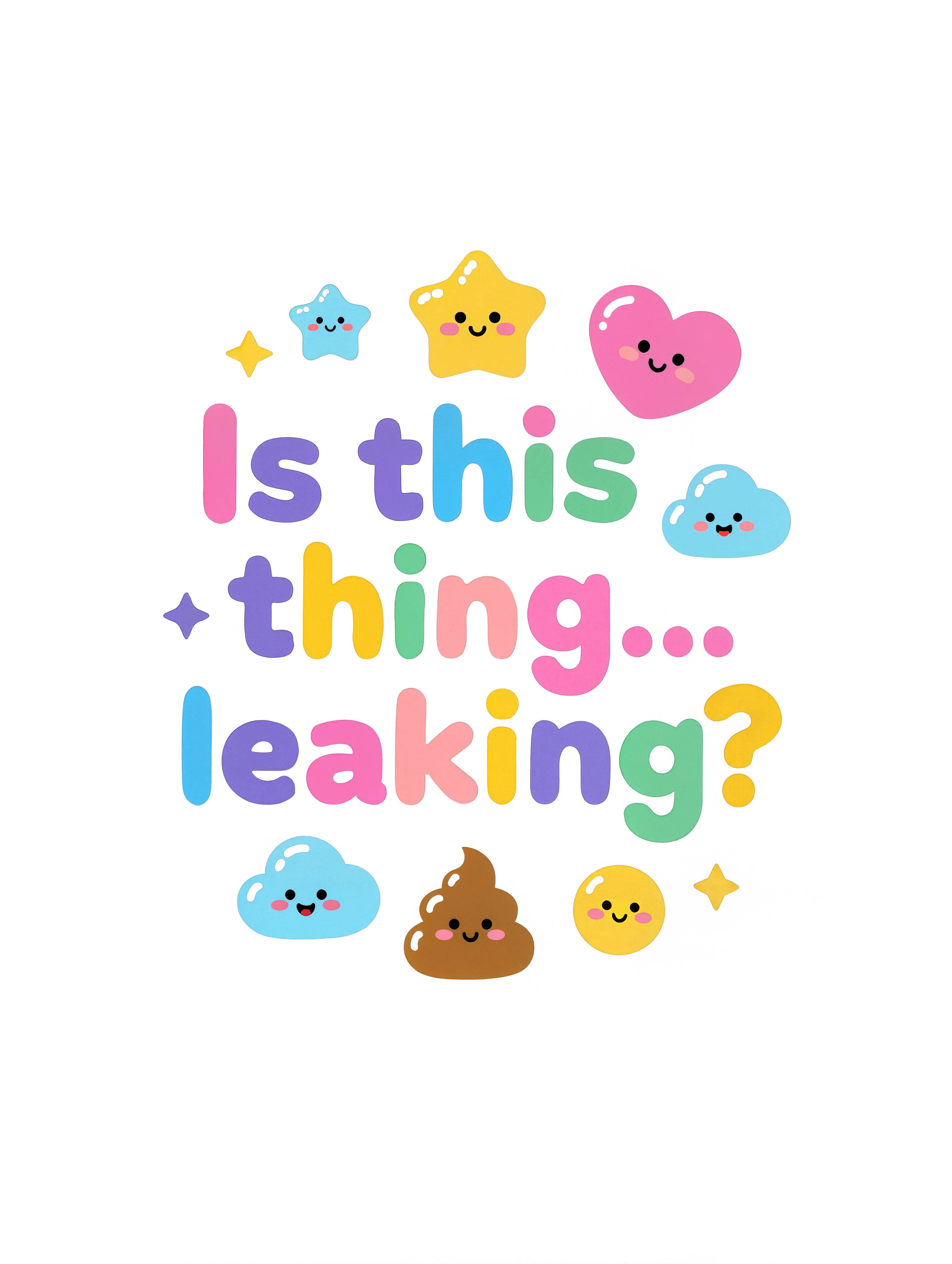 Is this thing... leaking? - Baby-Kurzarmbody aus Bio-Baumwolle