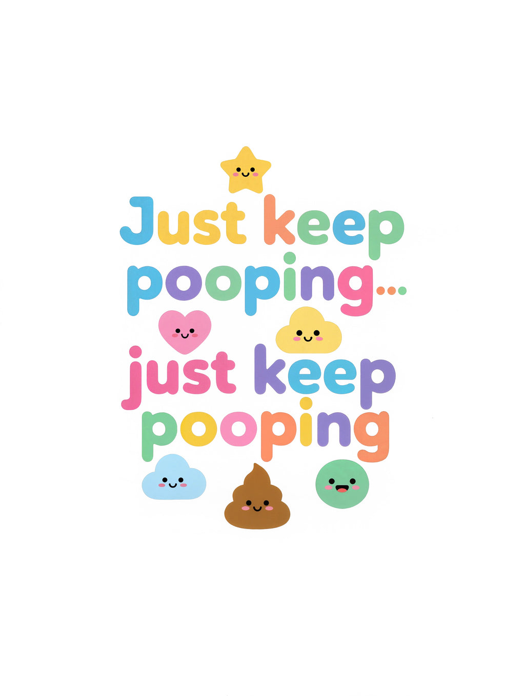 Baby Strampler aus 100 % Bio-Baumwolle – Just keep pooping... just keep pooping