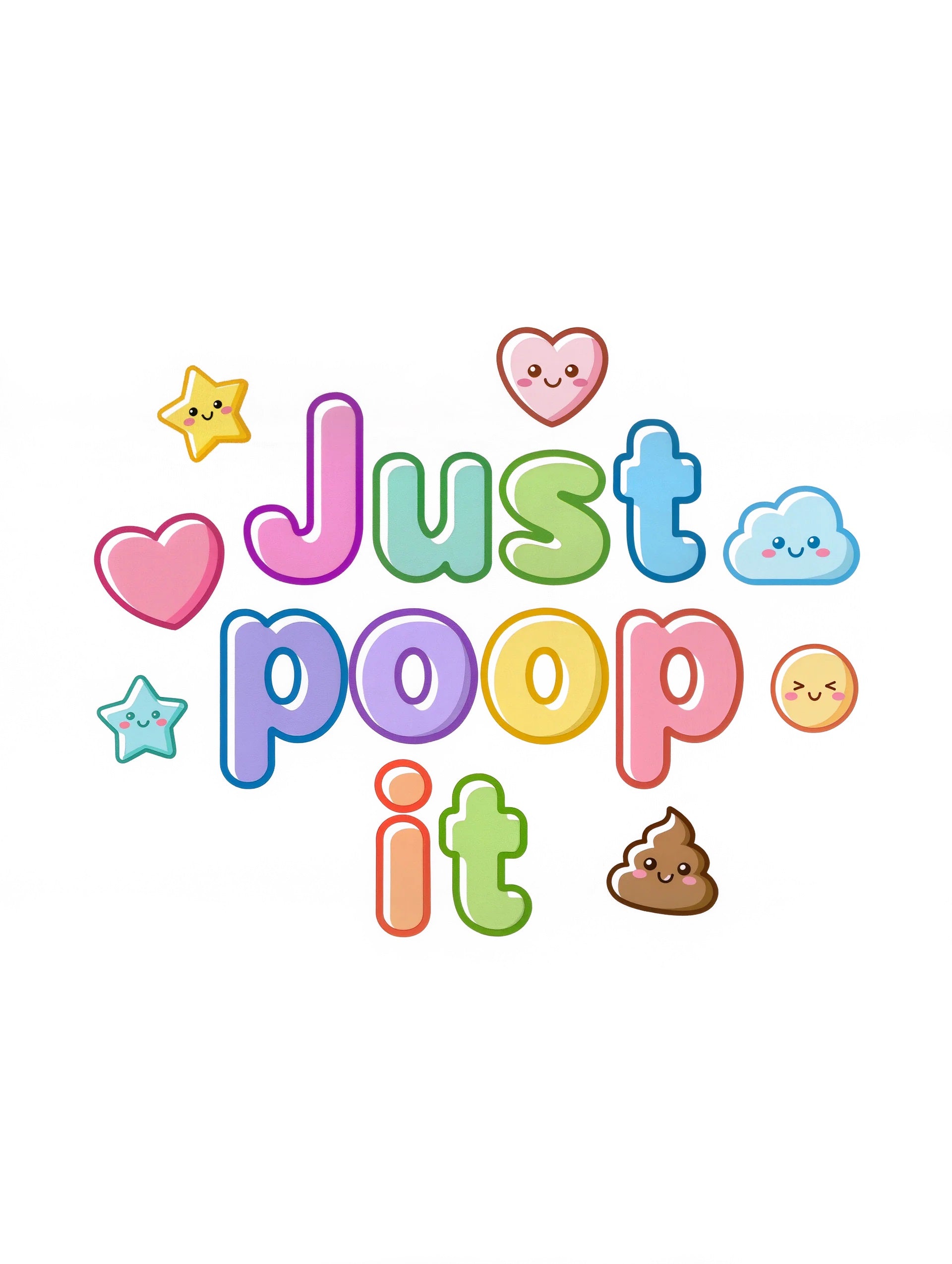 Just poop it - Baby-Kurzarmbody aus Bio-Baumwolle