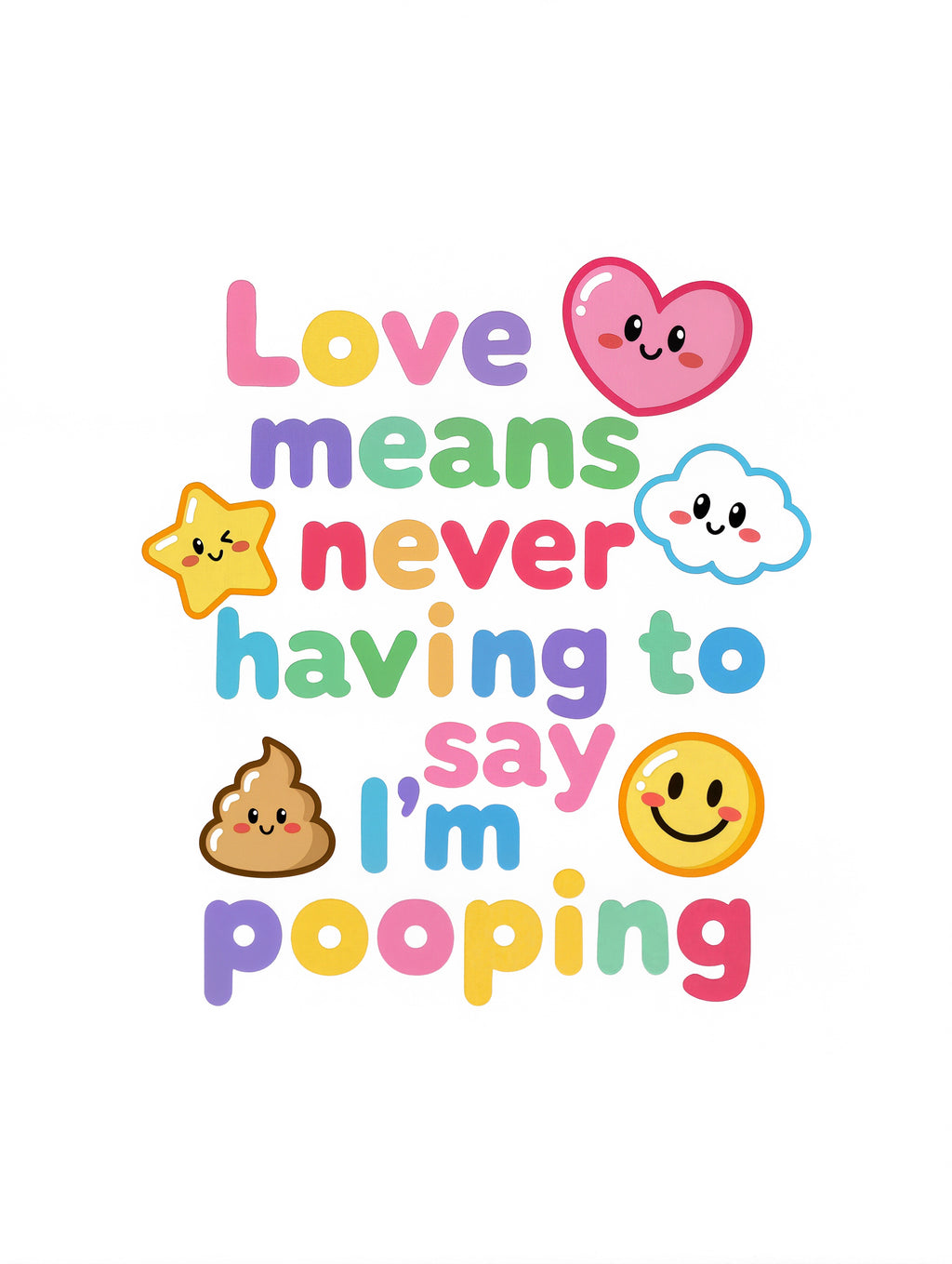Baby Strampler aus 100 % Bio-Baumwolle – Love means never having to say I'm pooping