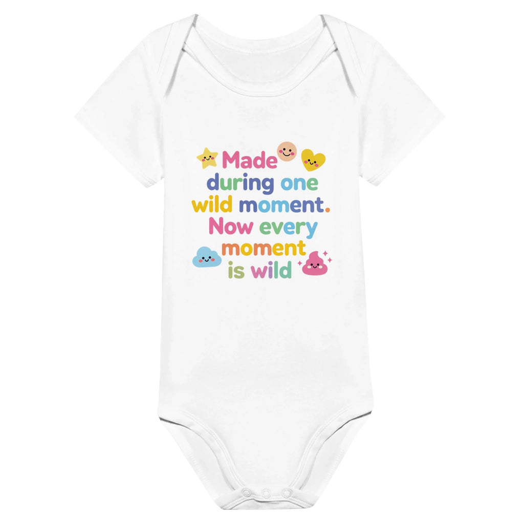 Baby Strampler aus 100 % Bio-Baumwolle – Made during one wild moment. Now every moment is wild