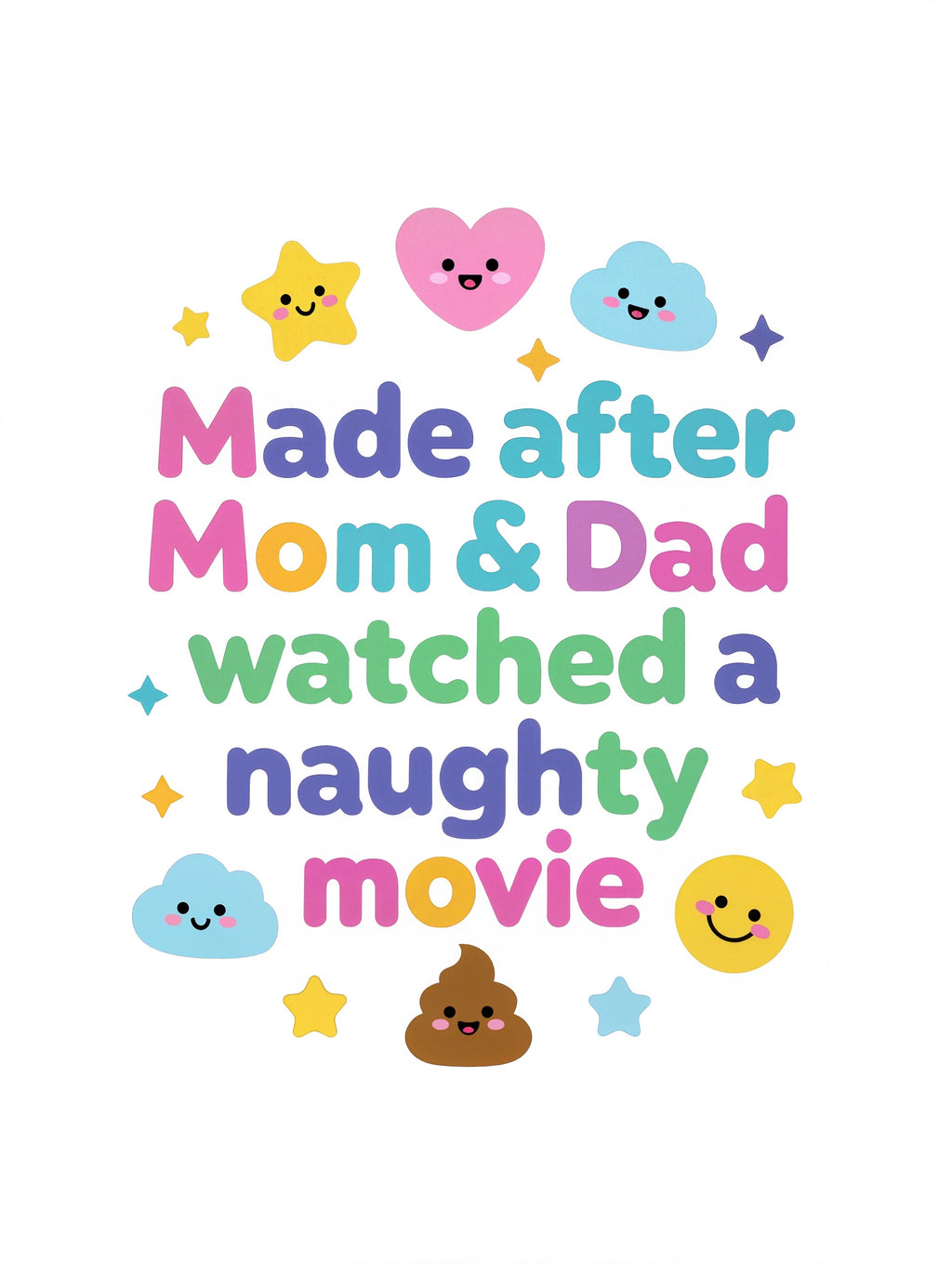 Made after Mom & Dad watched a naughty movie - Baby-Kurzarmbody aus Bio-Baumwolle