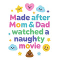 Baby Strampler aus 100 % Bio-Baumwolle – Made after Mom & Dad watched a naughty movie