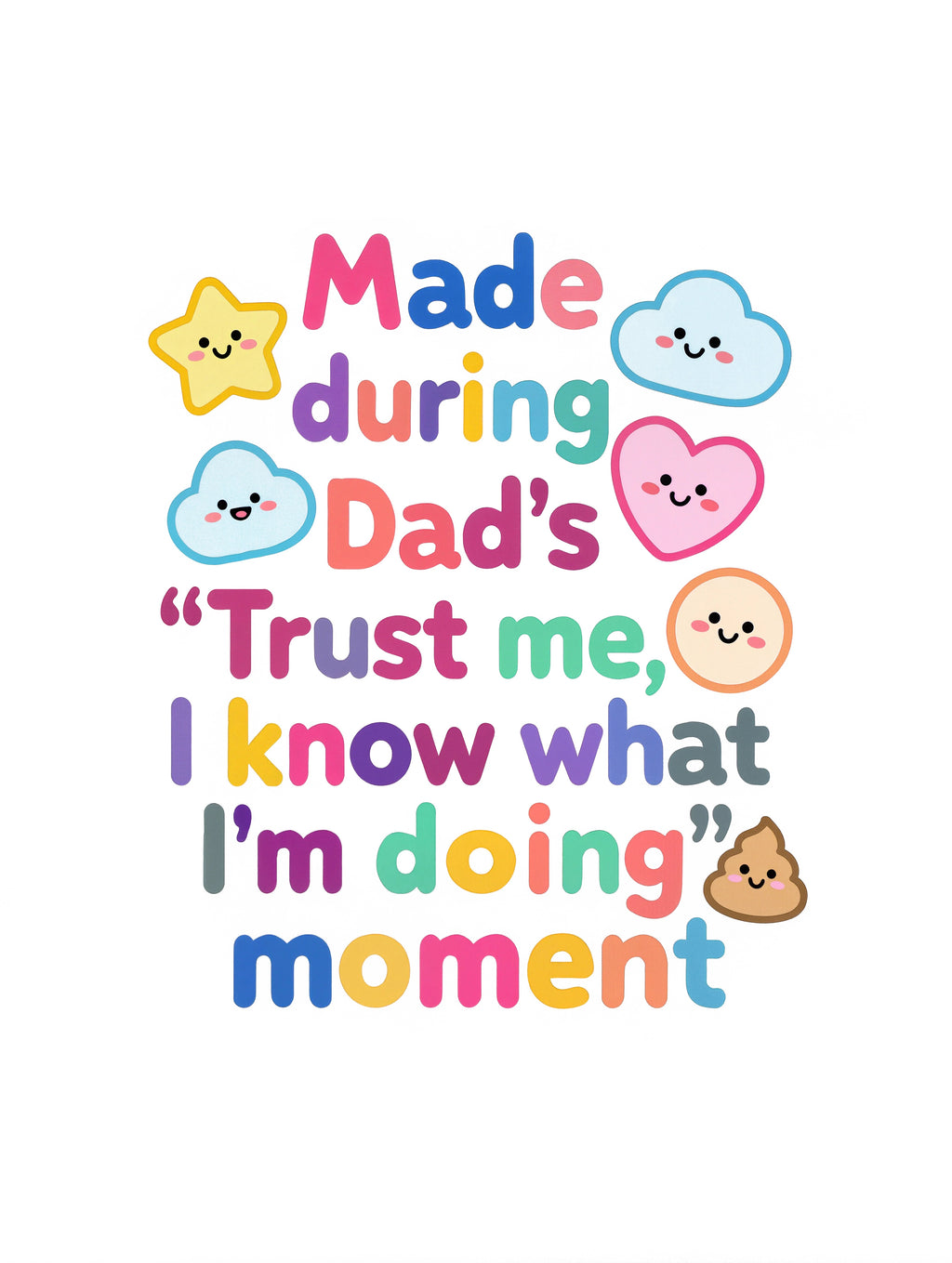 Made during Dad's "Trust me, I know what I'm doing" moment - Baby short-sleeve bodysuit made from organic cotton