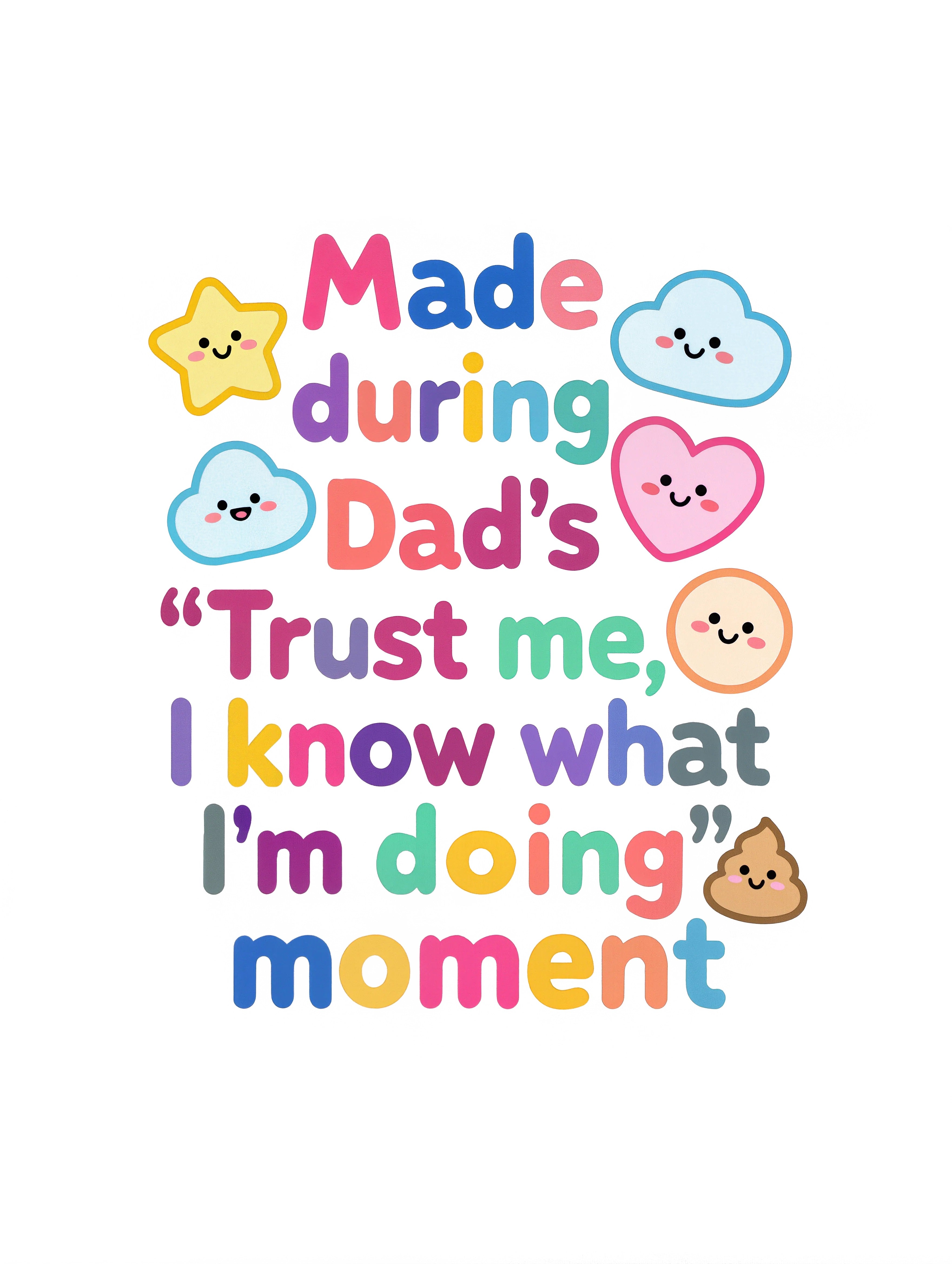 Made during Dad's "Trust me, I know what I'm doing" moment - Baby short-sleeve bodysuit made from organic cotton