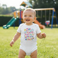 Made during Dad's "Trust me, I know what I'm doing" moment - Baby short-sleeve bodysuit made from organic cotton