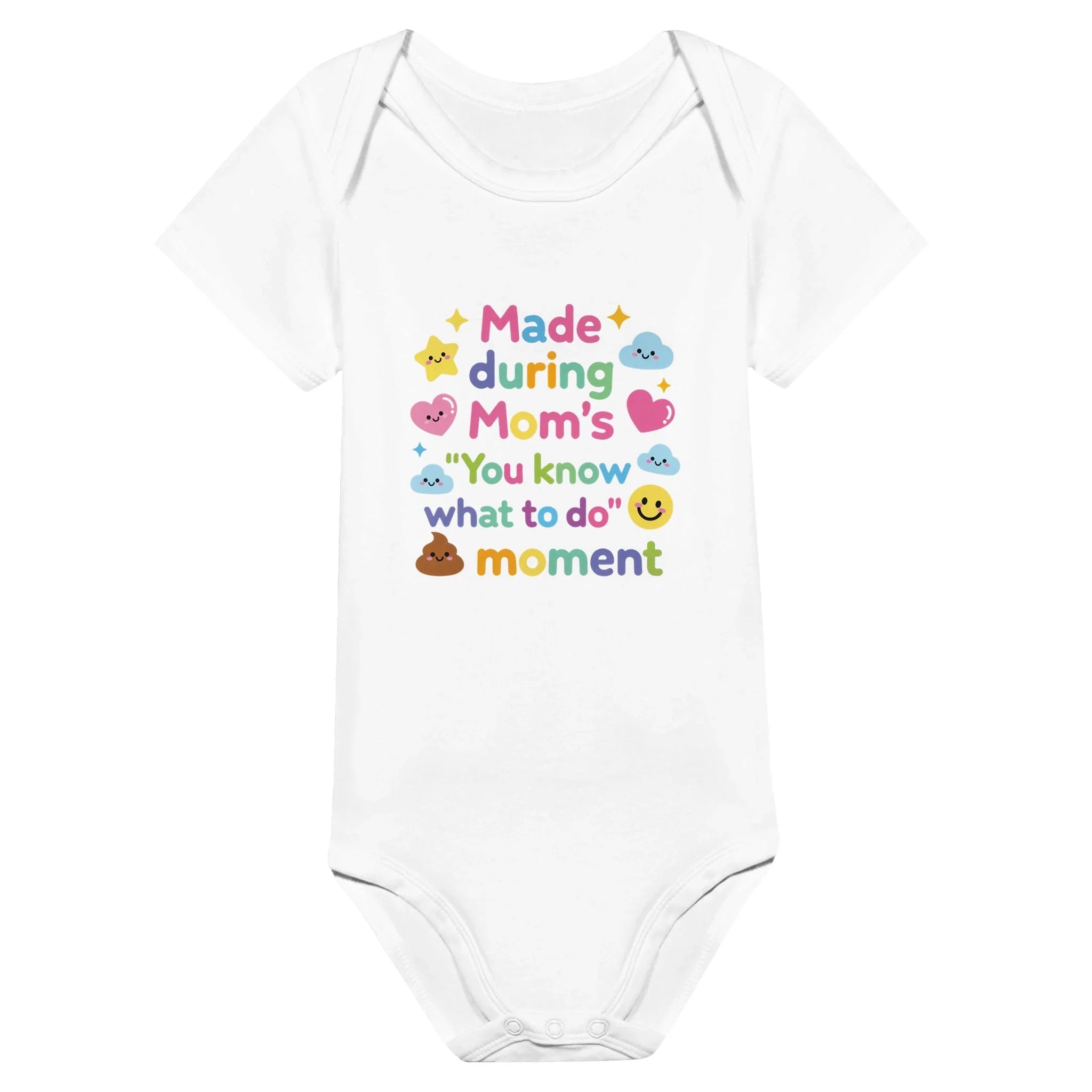 Made during one wild moment. Now every moment is wild - Baby-Kurzarmbody aus Bio-Baumwolle