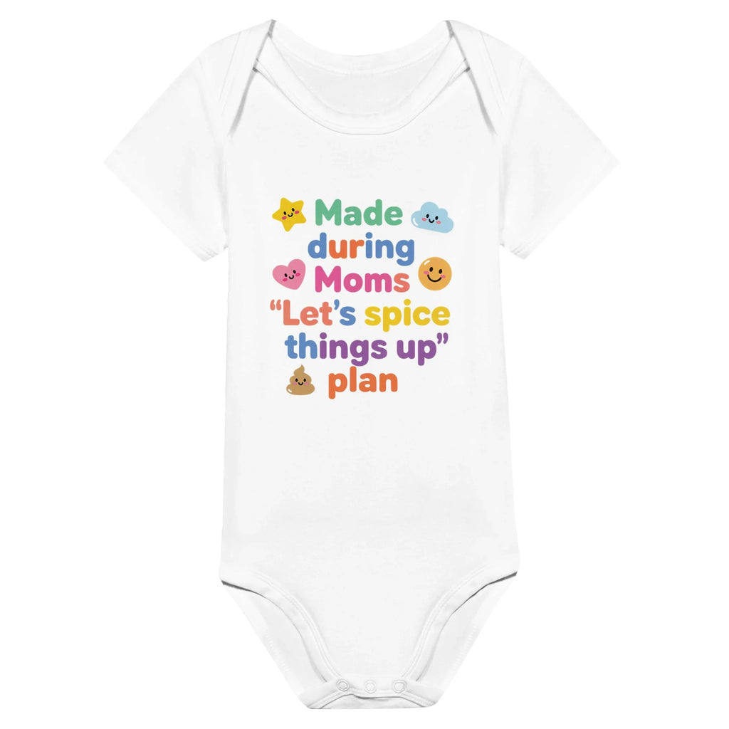 Baby Strampler aus 100 % Bio-Baumwolle – Made during Moms "Let's spice things up" plan