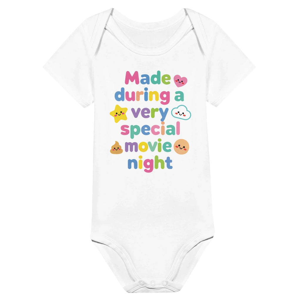 Baby Strampler aus 100 % Bio-Baumwolle – Made during a very special movie night