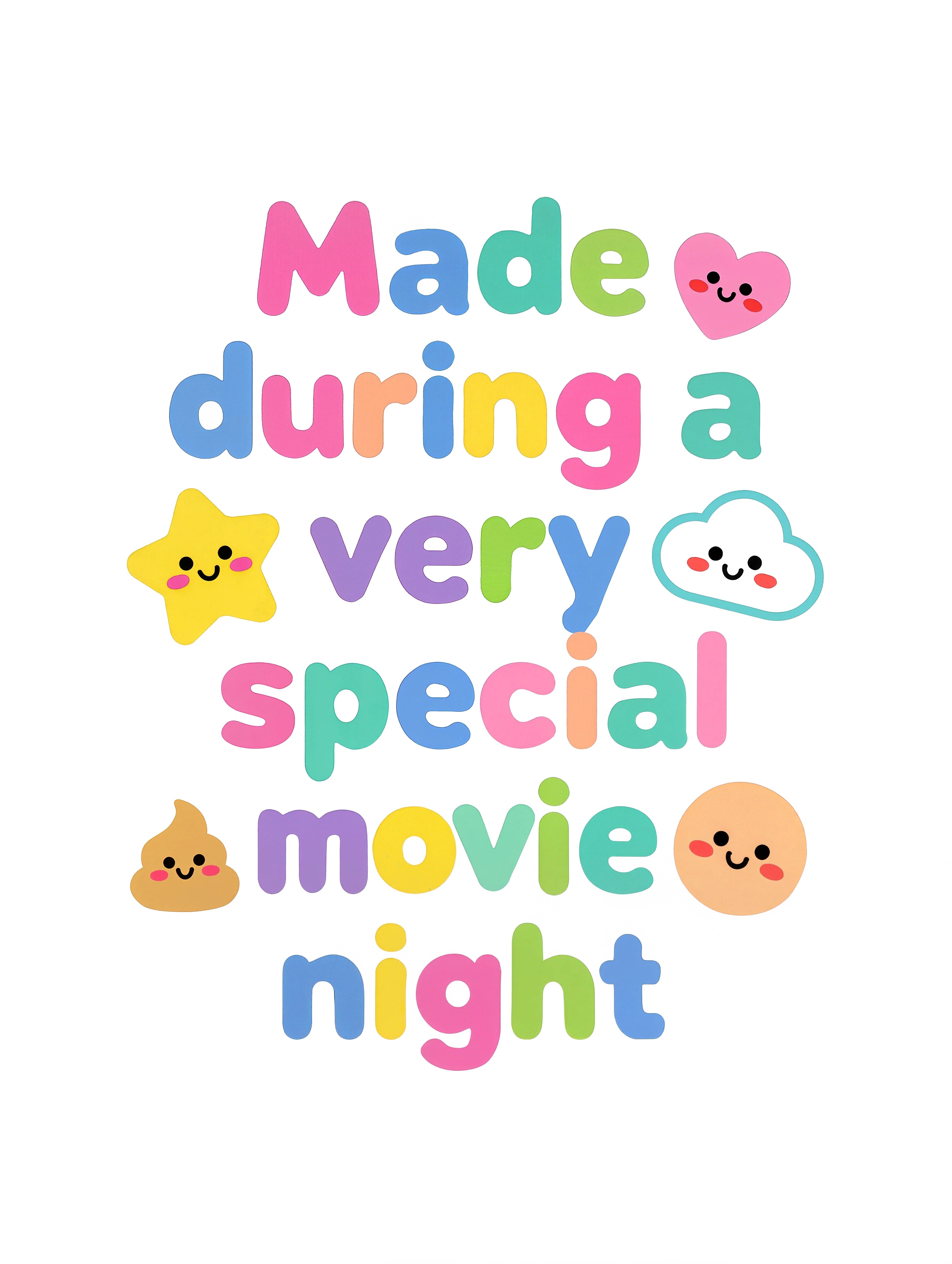 Made during a very special movie night - Baby short-sleeve bodysuit made from organic cotton