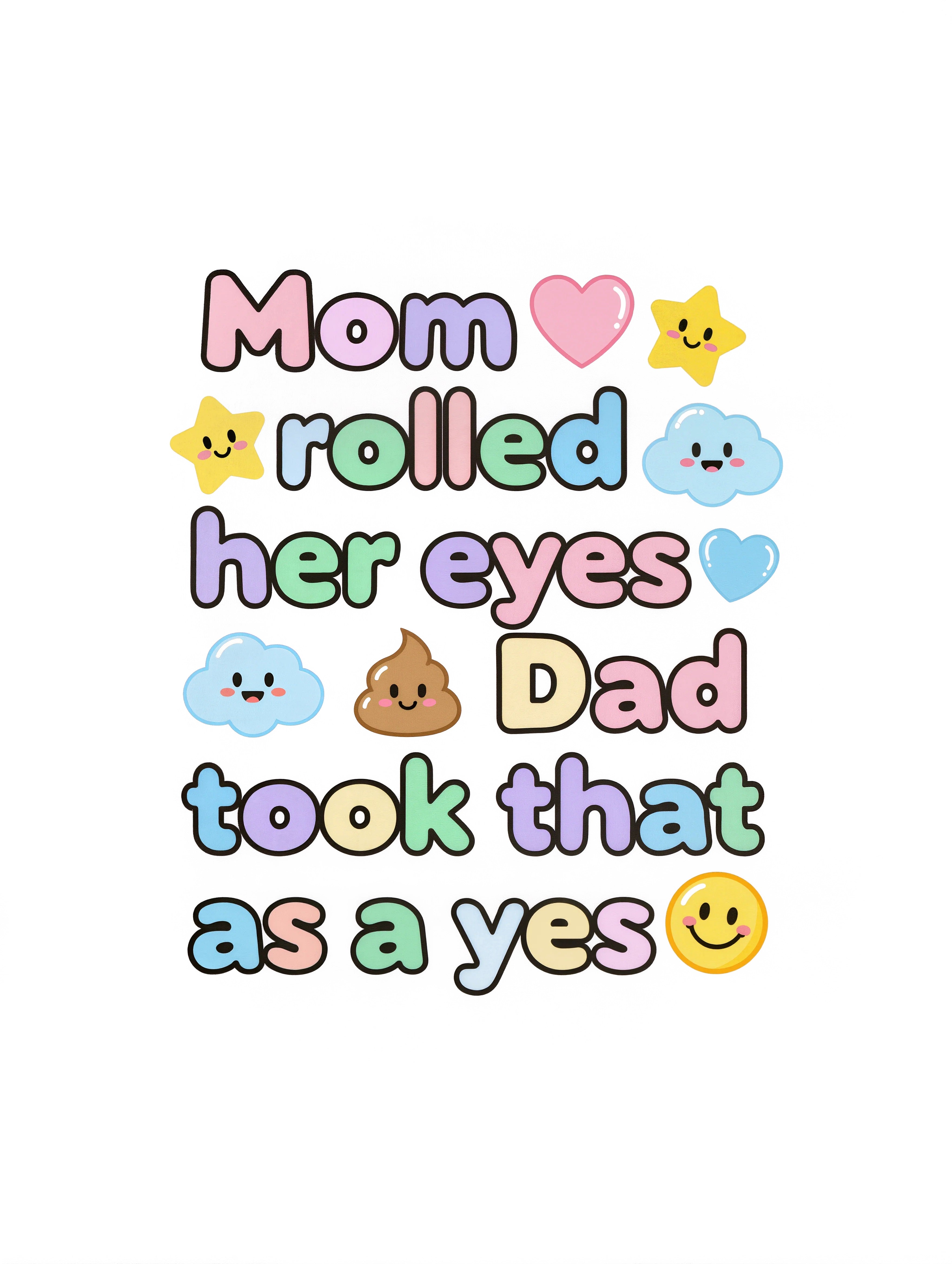 Baby Strampler aus 100 % Bio-Baumwolle – Mom rolled her eyes Dad took that as a yes