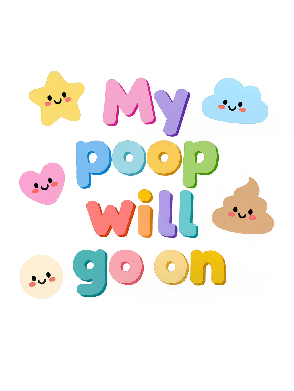 Baby Strampler aus 100 % Bio-Baumwolle – My poop will go on