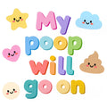 Baby Strampler aus 100 % Bio-Baumwolle – My poop will go on