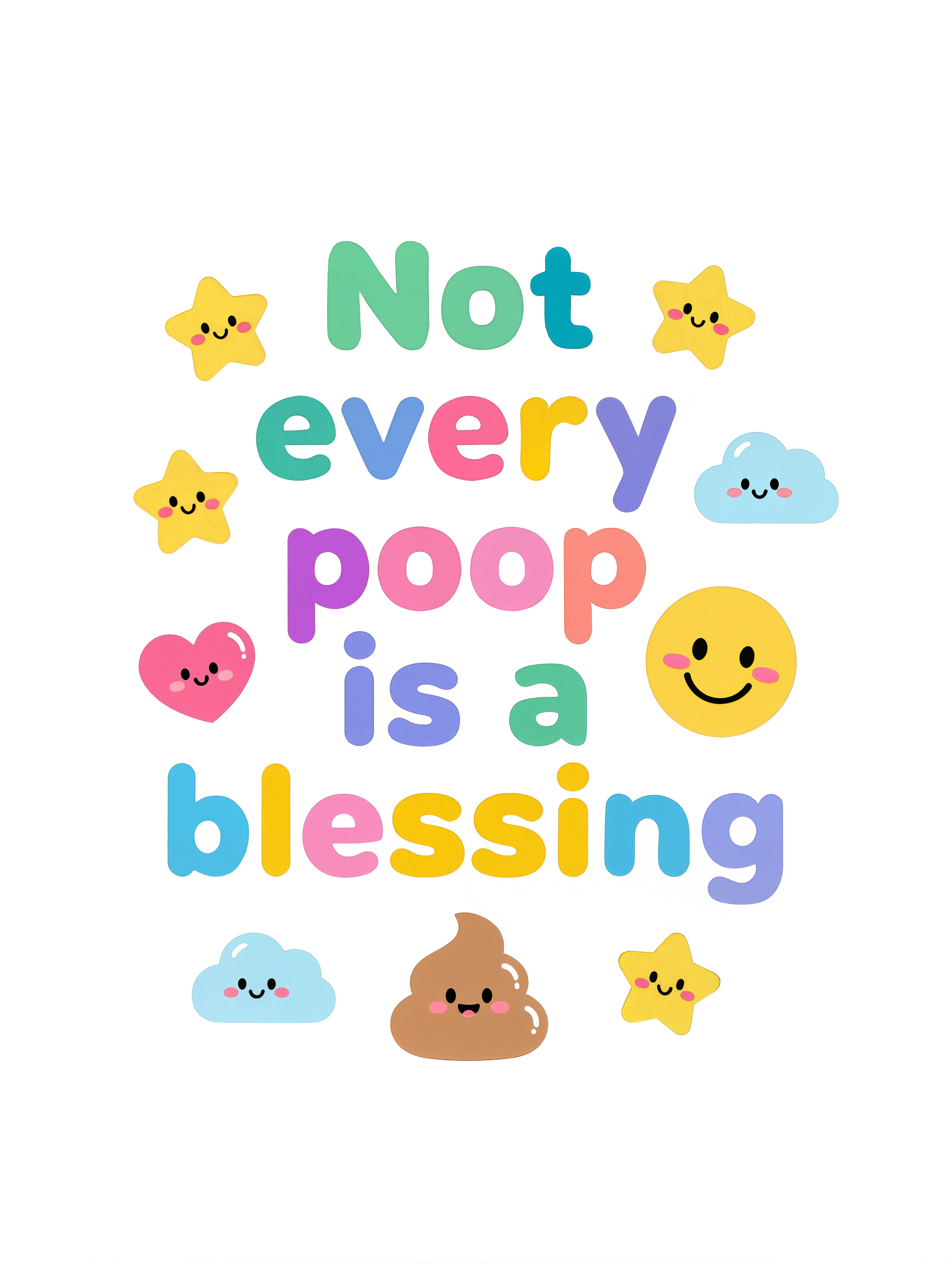 Baby Strampler aus 100 % Bio-Baumwolle – Not every poop is a blessing