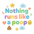 Baby Strampler aus 100 % Bio-Baumwolle – Nothing runs like a poop