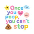 Baby Strampler aus 100 % Bio-Baumwolle – Once you poop, you can't stop