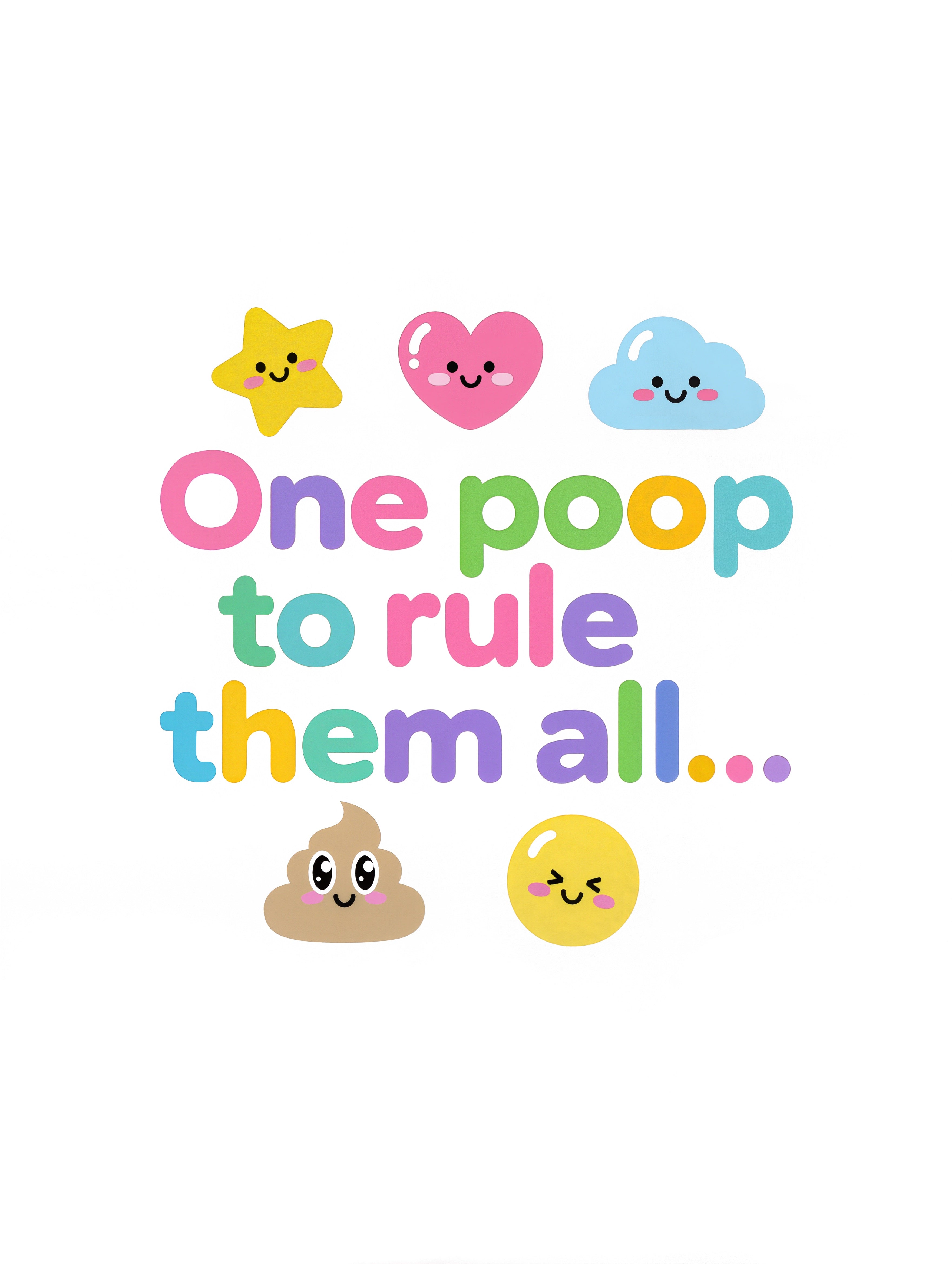 Baby Strampler aus 100 % Bio-Baumwolle – One poop to rule them all...