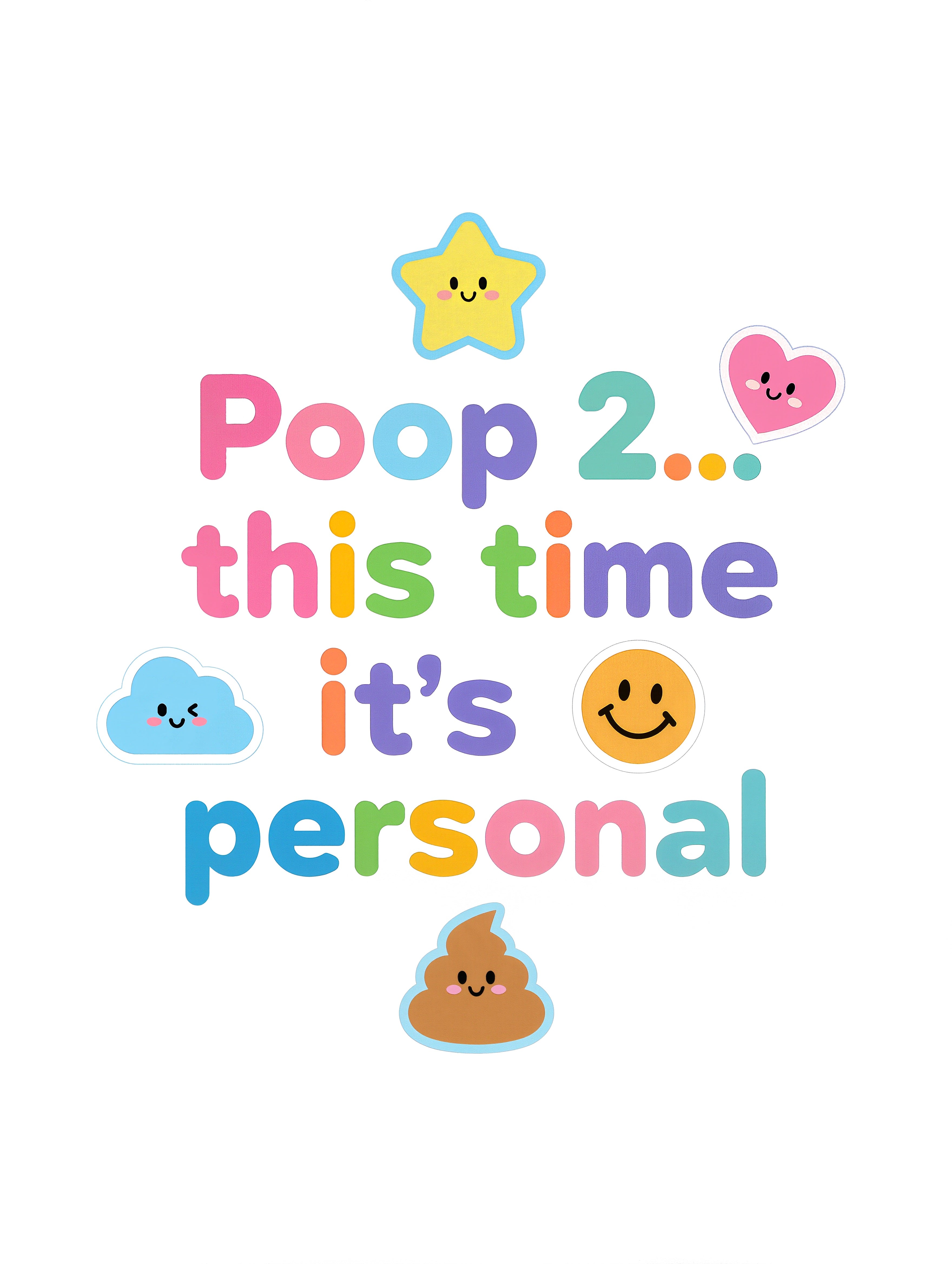 Baby Strampler aus 100 % Bio-Baumwolle – Poop 2... this time it's personal