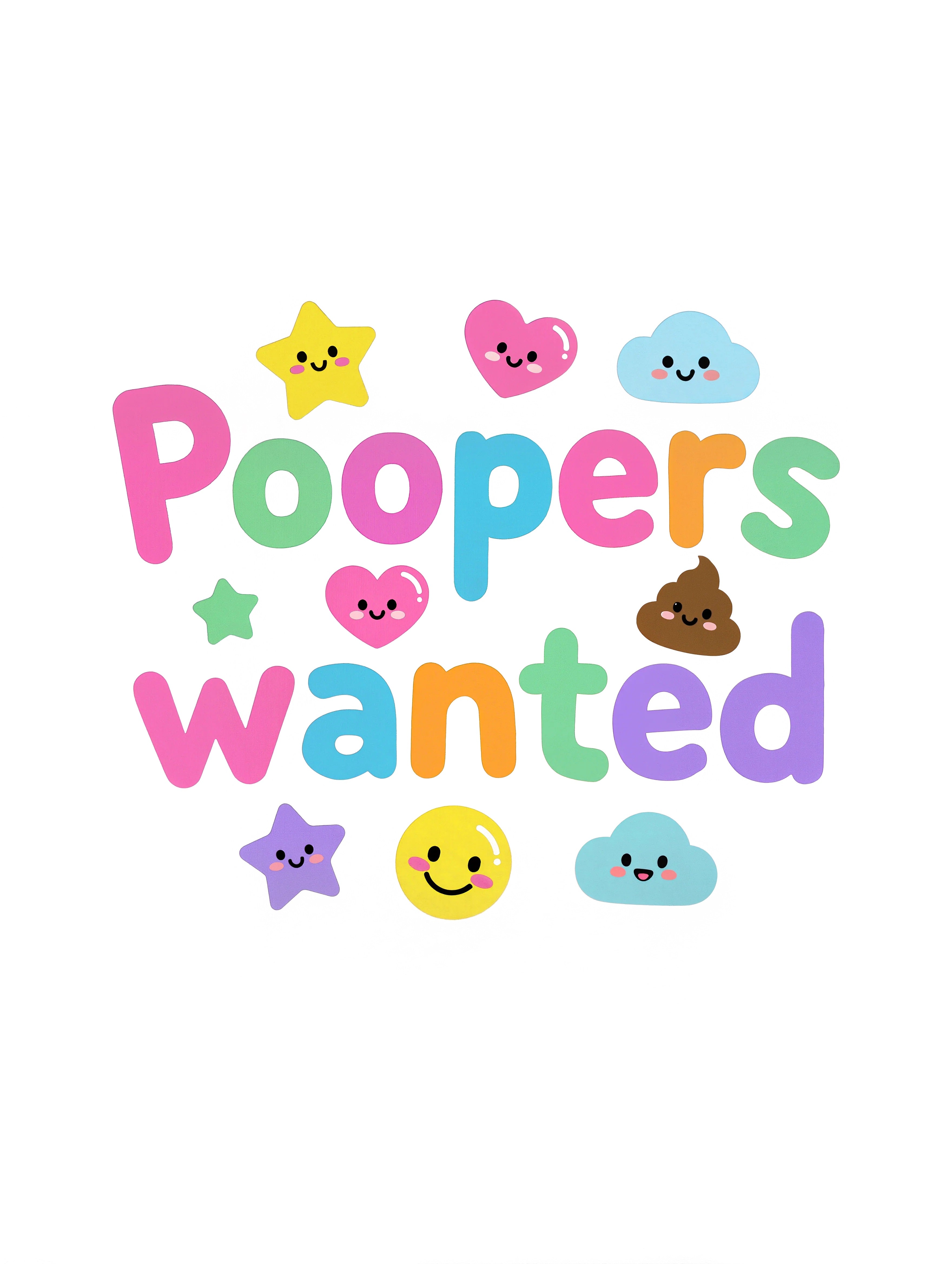 Poopers wanted - Baby-Kurzarmbody aus Bio-Baumwolle