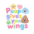 Baby Strampler aus 100 % Bio-Baumwolle – Poop gives you wings