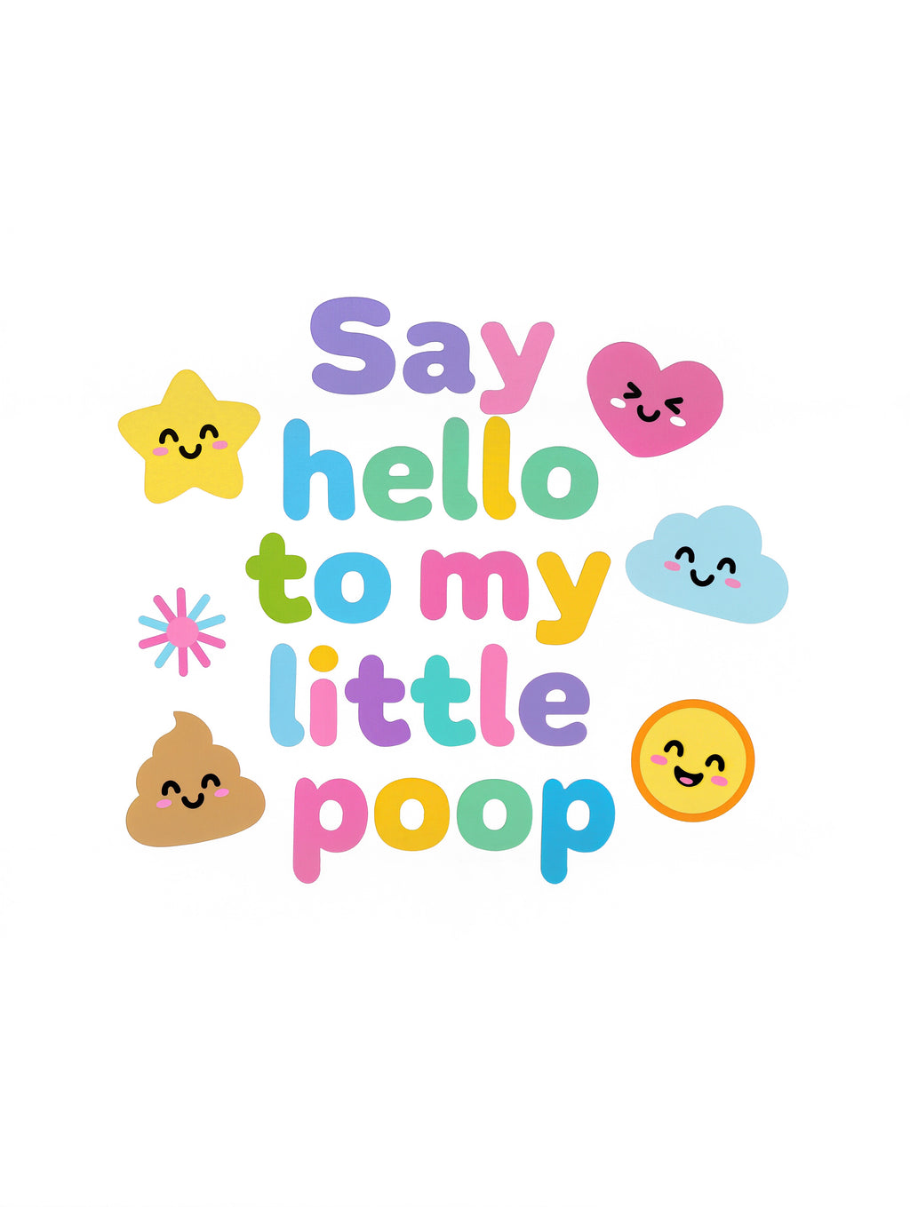 Baby Strampler aus 100 % Bio-Baumwolle – Say hello to my little poop