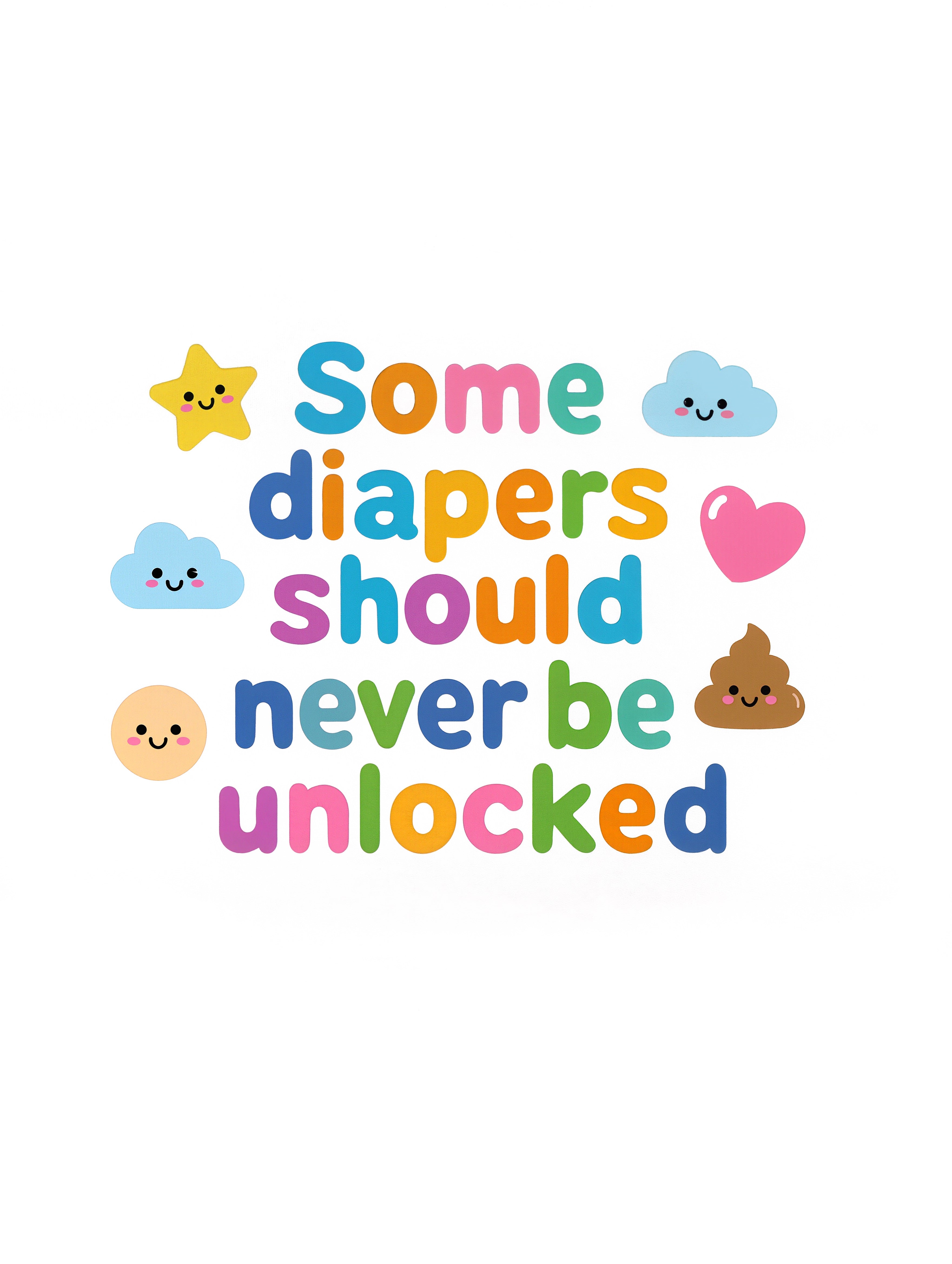 Baby Strampler aus 100 % Bio-Baumwolle – Some diapers should never be unlocked
